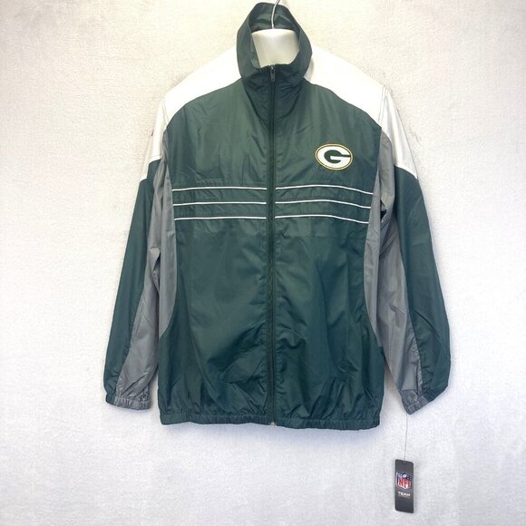 NWT Green Bay Packers Windbreaker Jacket Mens Large L SI NFL Sports Illustrated - Picture 1 of 14